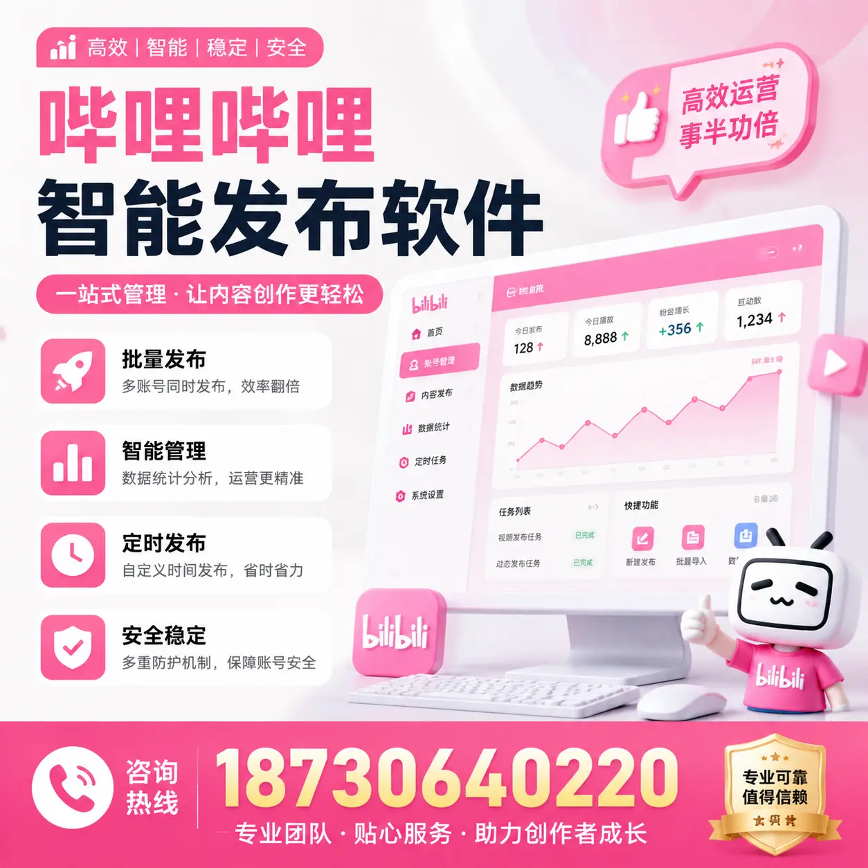 如何评估哔哩哔哩智能发布软件的ROI?漳州 企业必读